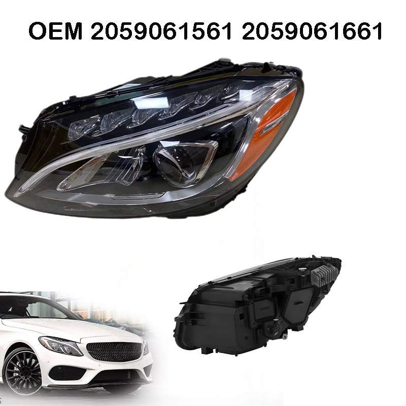 Automotive Lighting System USA Headlamp LHD Front LED 12V Headlights OEM 2059061561 2059061661 for Benz C Class W205 2015-2018 - Product Image 2 of 6 - OEM 2059061561 2059061661