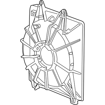 Honda Odyssey A/C Condenser Fan Assembly 2018-2021 OEM 386155MRA01 - Product Image 3 of 4 - OEM 386155MRA01