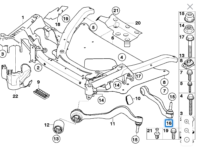 OEM 31122347985 BMW Left Pull Rod Lower Bend Arm - Product Image 4 of 4 - OEM 31122347985