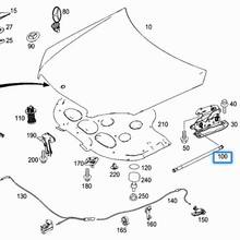 OEM 2049800964 Hood Support Rod for Mercedes-Benz C-Class W204 - фото 4